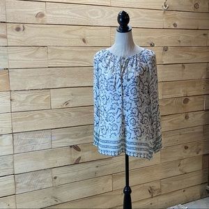 Lucky Brand print blouse shirt top